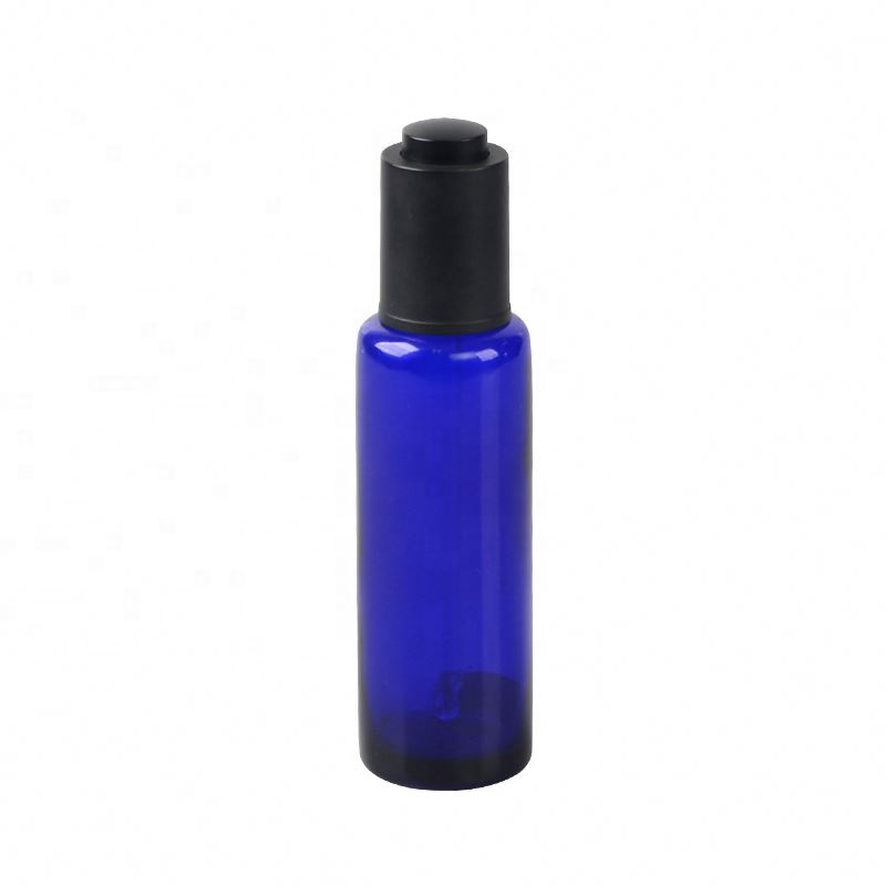 New Product 100Ml Essential Blue Glass Bottle And Jar