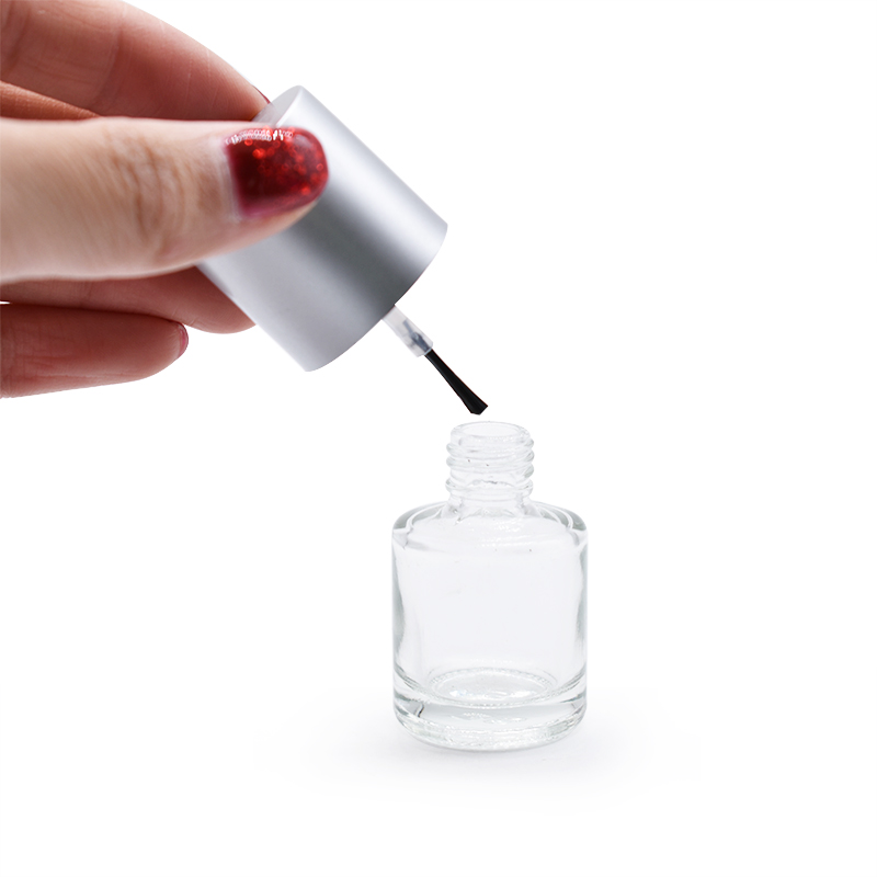 New Product 10ml 15ml Empty Unique Nail Polish Bottle with Sliver Cap