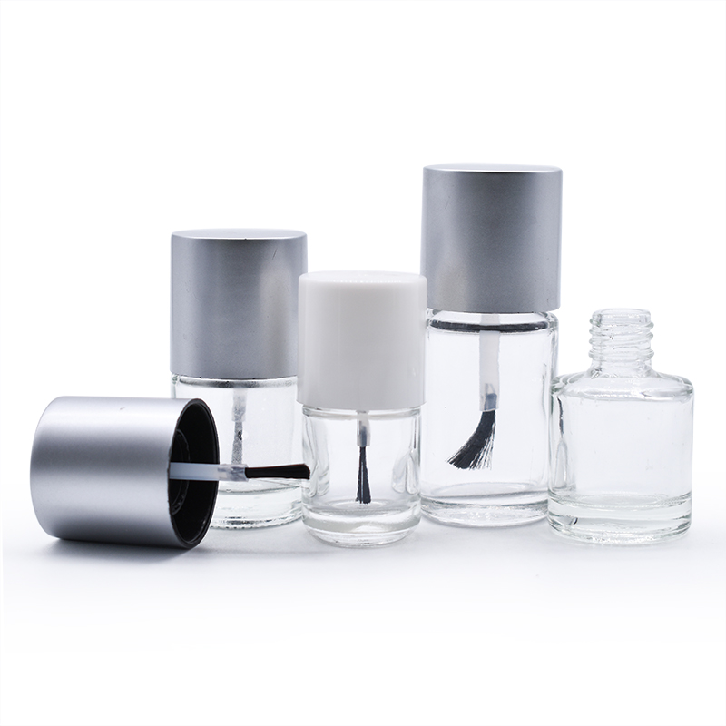 New Product 10ml 15ml Empty Unique Nail Polish Bottle with Sliver Cap