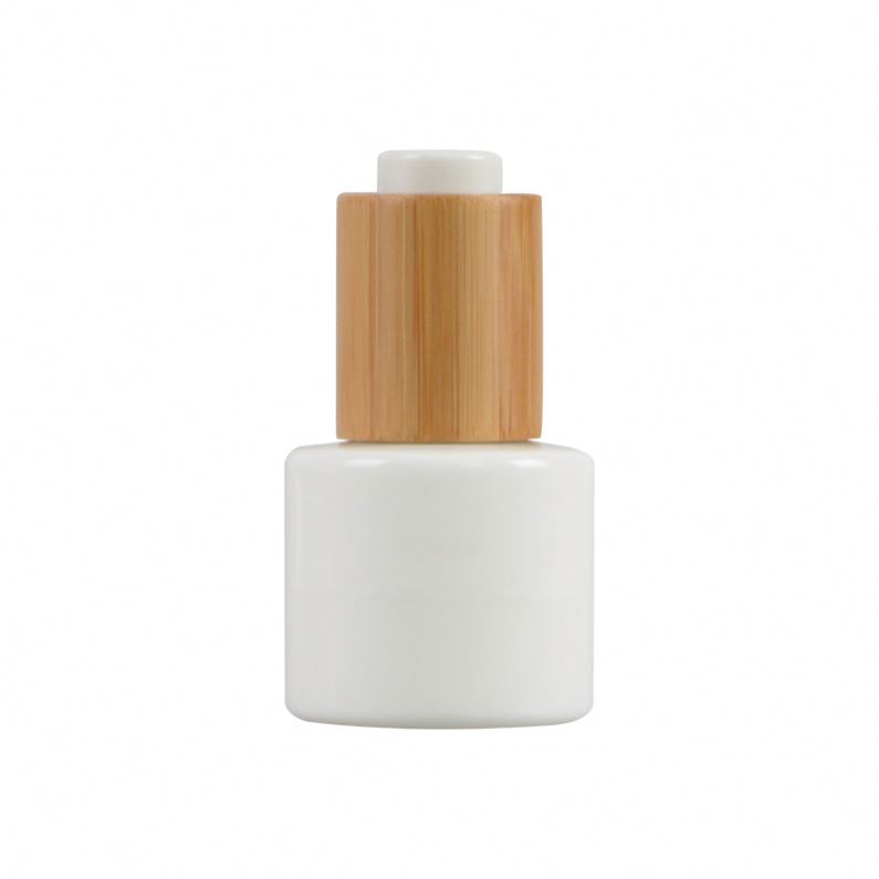 New Product 250G Frosted Pet White Jar With Bamboo Lid