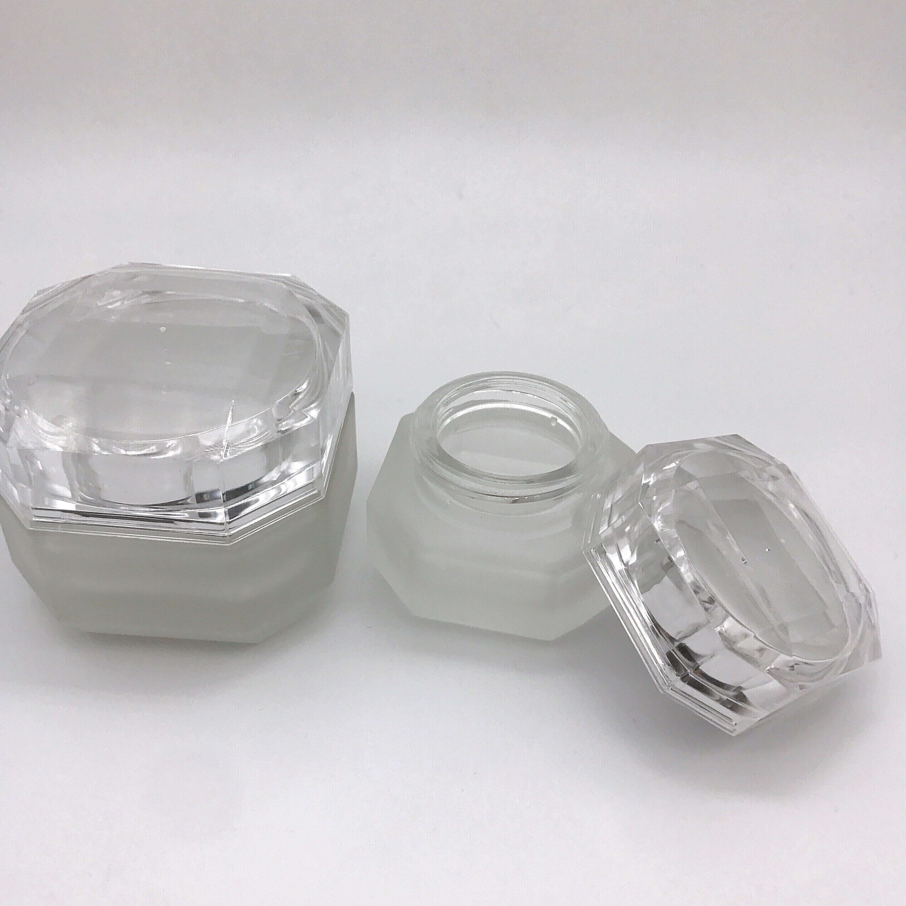 New Product 30g 50g Frosted Glass Jar Emulsion Jar High Quality Cream Jar