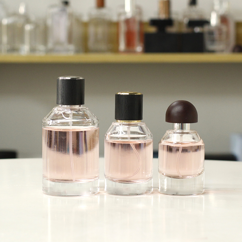 New Product Clear Round 30ml Empty Glass Perfume Bottle with Sprayer