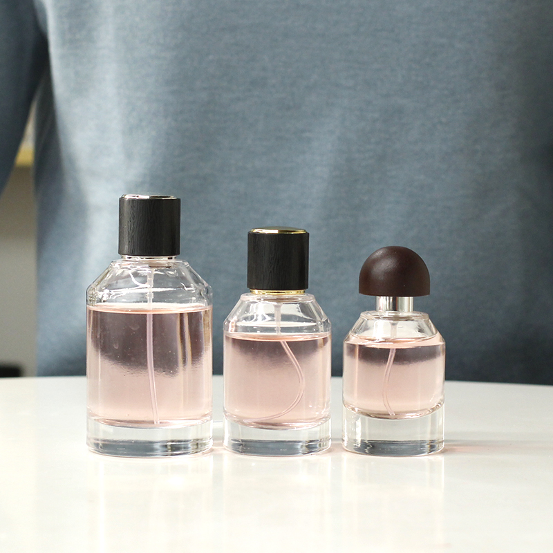 New Product Clear Round 30ml Empty Glass Perfume Bottle with Sprayer