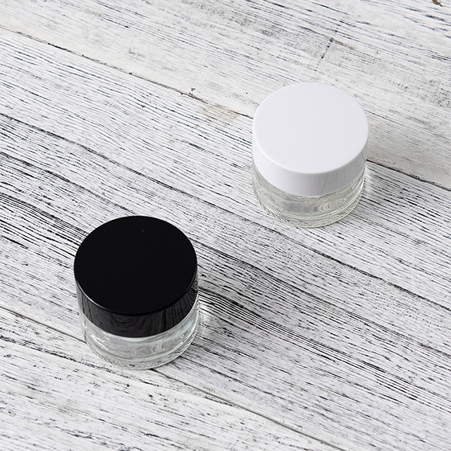 New Product Cosmetic Container Eye Cream Jar 5g 15g 30g 50g 100g Clear glass Cream Jar With Childproof Lid