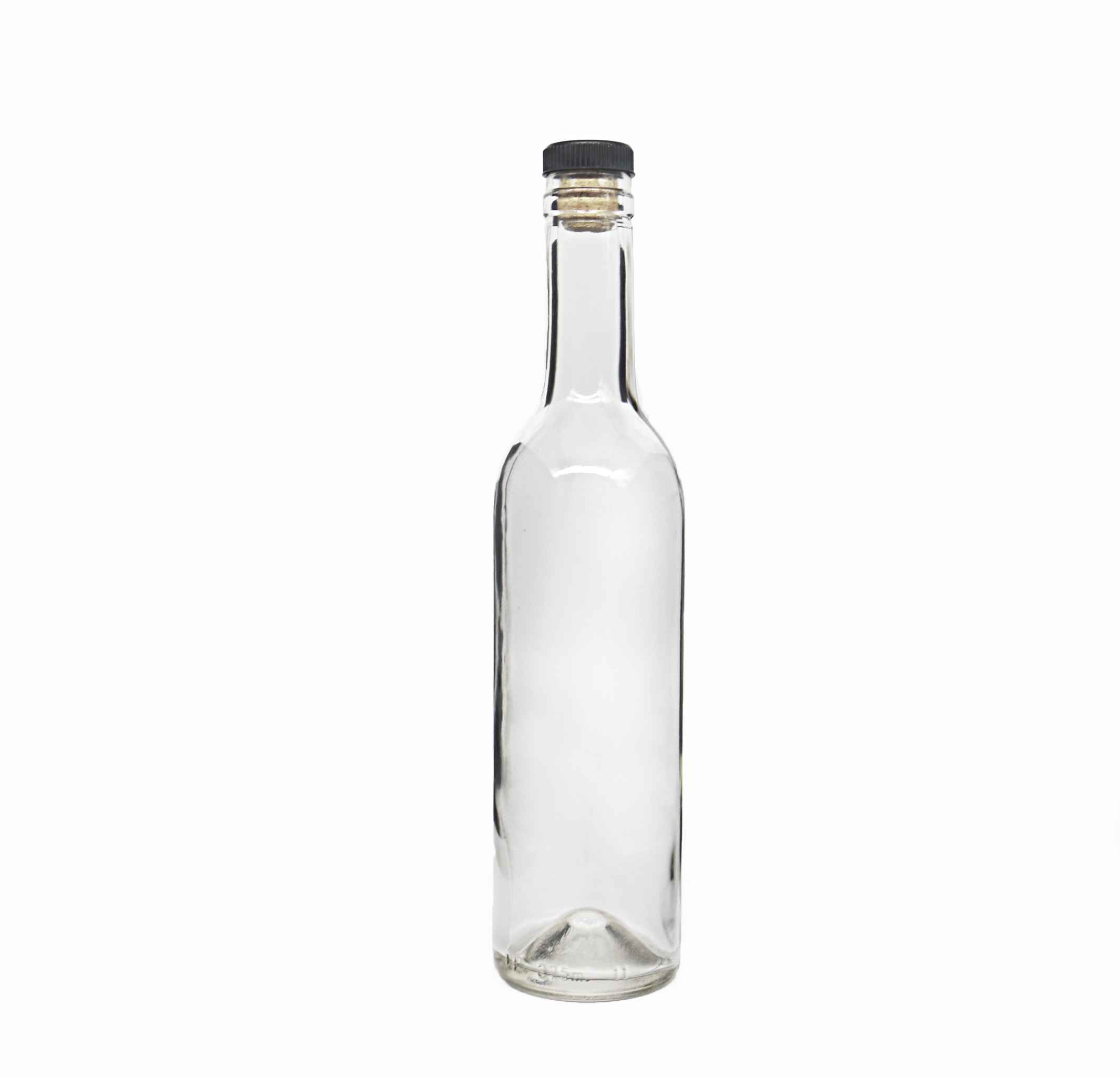 New Product Custom Empty 380ml Unique Shae Wine Bottle Of Whisky With Cork