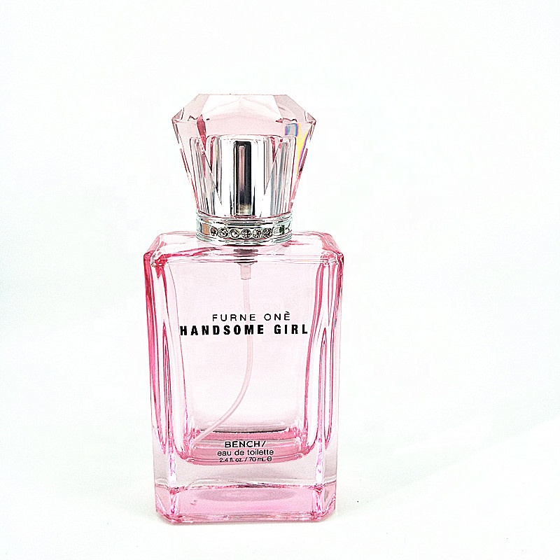 New Product Ideas 2019 30ml 50ml 100ml Empty Pink Perfume Glass Square Spray Bottles Atomizer