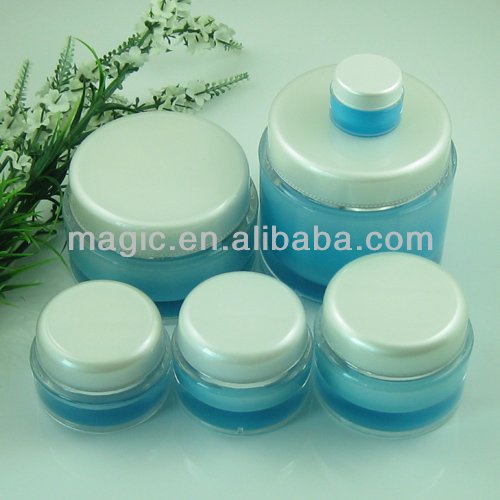 New Product cosmetic plastic Round Acrylic cream Jar container