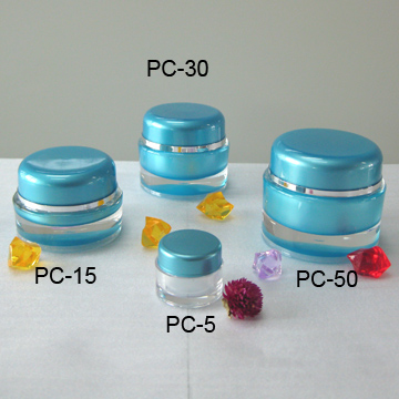 New Product cosmetic plastic Round Acrylic cream Jar container