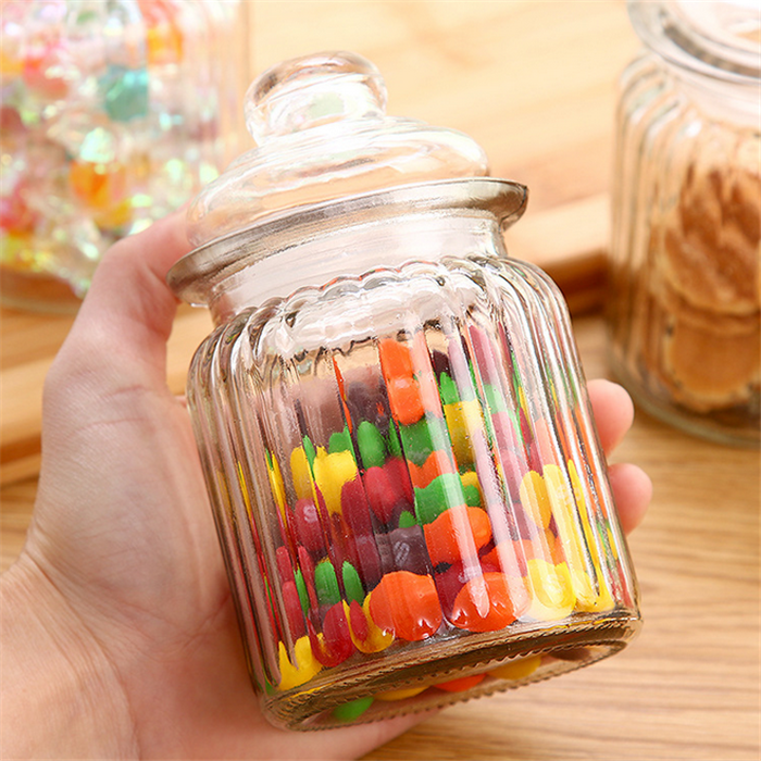 New Production Kitchen Food Coffee Glass Jar Bottle Borosilicate Glass Jars Containers With Wooden Lid