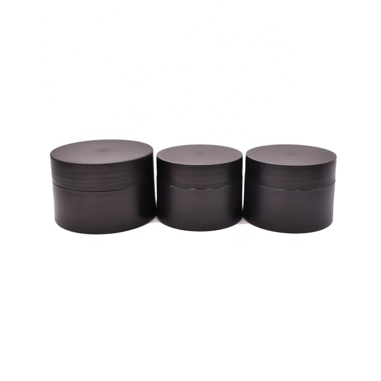 New Products 2020 Lotion Face Cream Gel Makeup Remover Black Plastic Cosmetic Jar