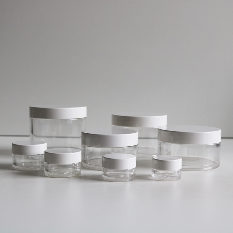 New Products China Supplier Cosmetic Packaging, 200g Plastic Clear Body Butter Face Mask Hair Pomade Container Jar