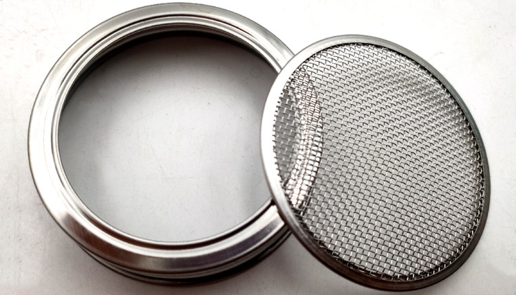 New Products Glass Seed Mason Jar with Stainless Steel Sprouting Lids