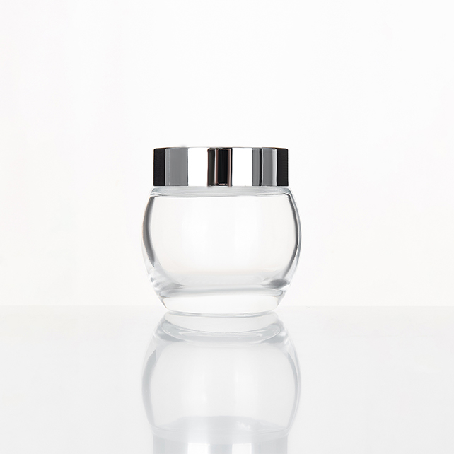 New Products Matte Black Blue green Clear 30g 50g glass Cream Jar