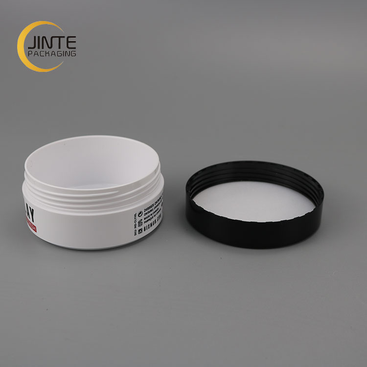 New Short ABS jar for cosmetic container 100ml can silk screen printing logo for eyes mask
