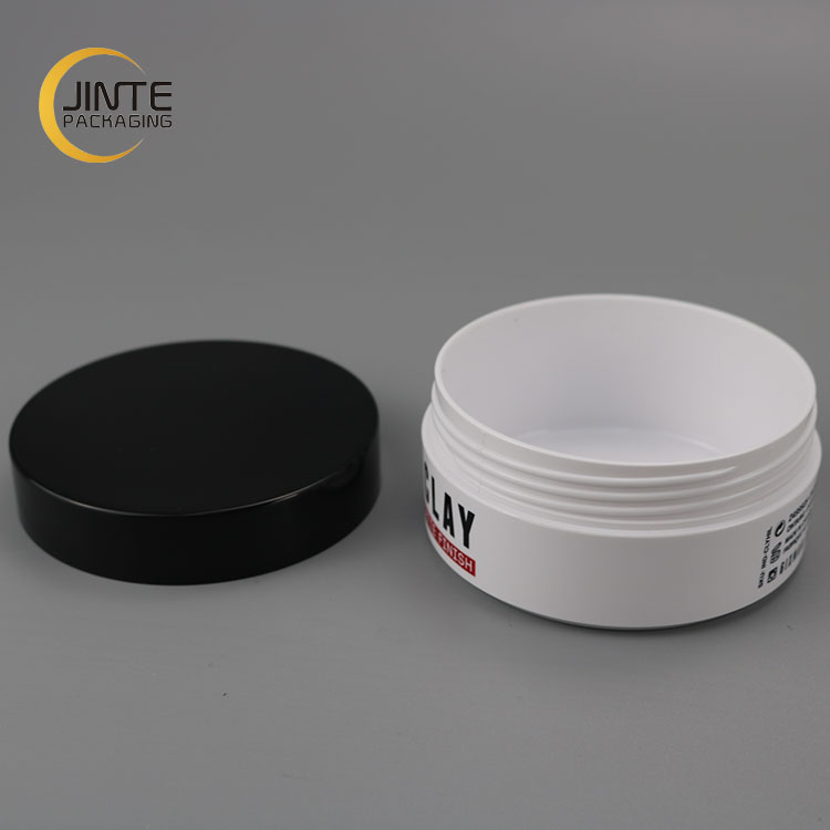 New Short ABS jar for cosmetic container 100ml can silk screen printing logo for eyes mask
