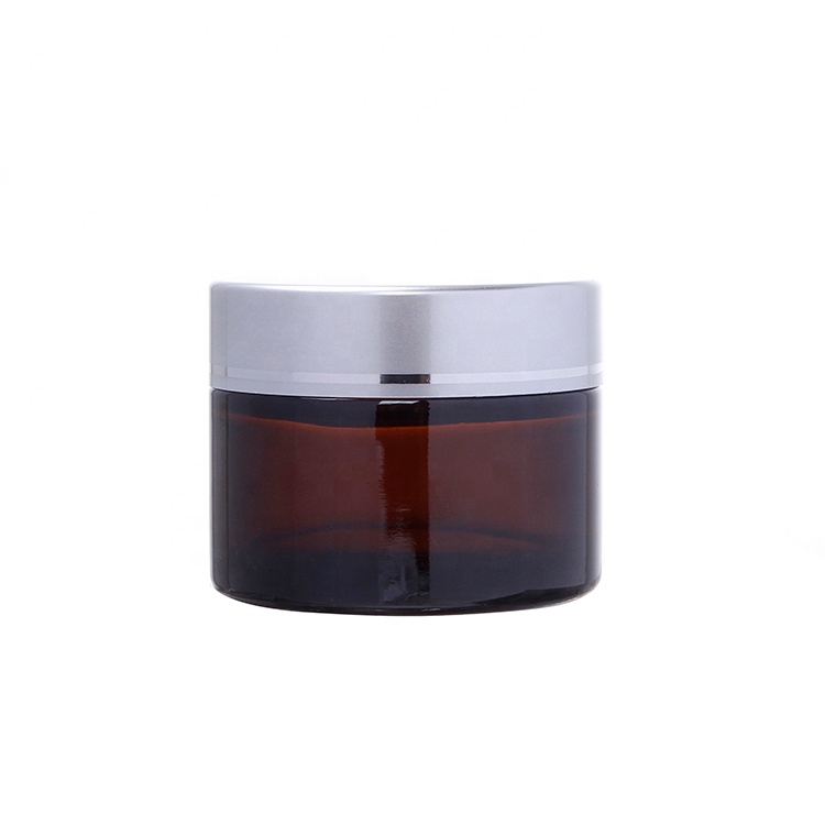 New Stock 100ml Amber Glass Candle Jar With Screw Lid Cosmetic Cream Jar