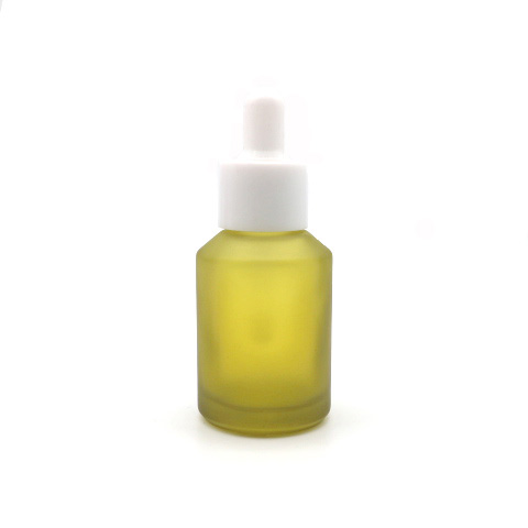New Stock Packaging 1oz 30ml Olive Green Color Glass Empty Bottle with Dropper Cap