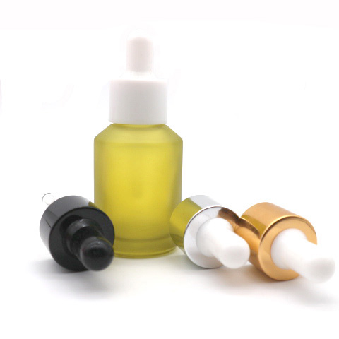 New Stock Packaging 1oz 30ml Olive Green Color Glass Empty Bottle with Dropper Cap