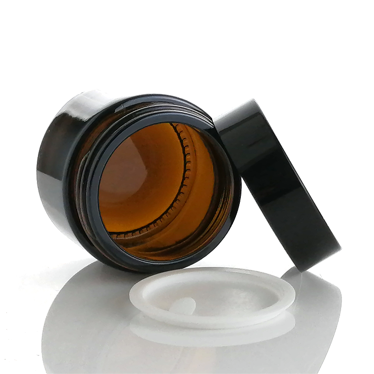 New Style 30g 60g 120g 250g amber cream glass jar