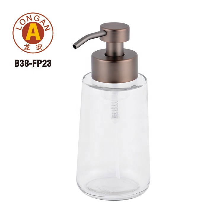 New Style 500ml Glass Bottle With Stainless Steel Lotion Pump Manufactory Factory From China