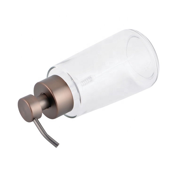 New Style 500ml Glass Bottle With Stainless Steel Lotion Pump Manufactory Factory From China
