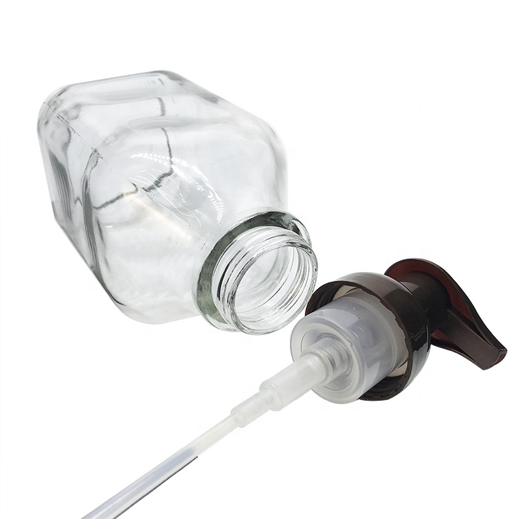 New Style 500ml Square Foaming Soap Pump Bottle Foaming Pump Pet Bottle