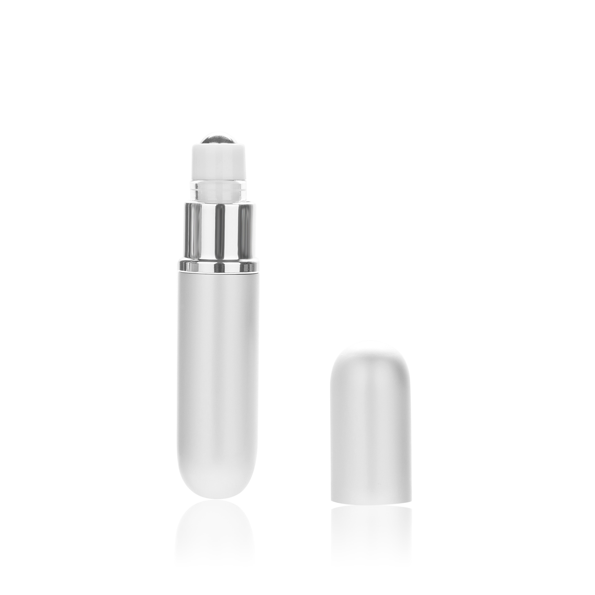 New Style 6ml PP leakproof roller on bottle with two round pressing ball bottle essential oil separately bottle