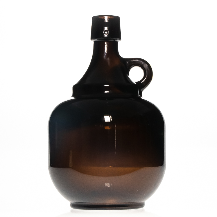 New Style Amber Growler 2L Beer Glass Bottle Brown California Wine Bottles