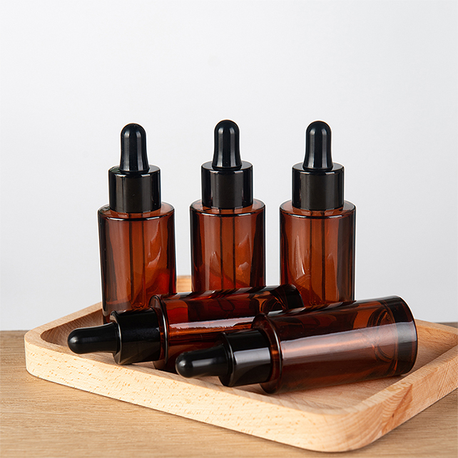 New Style Bottles Cosmetic, Blue Mini Glass Essential Oil Bottle/