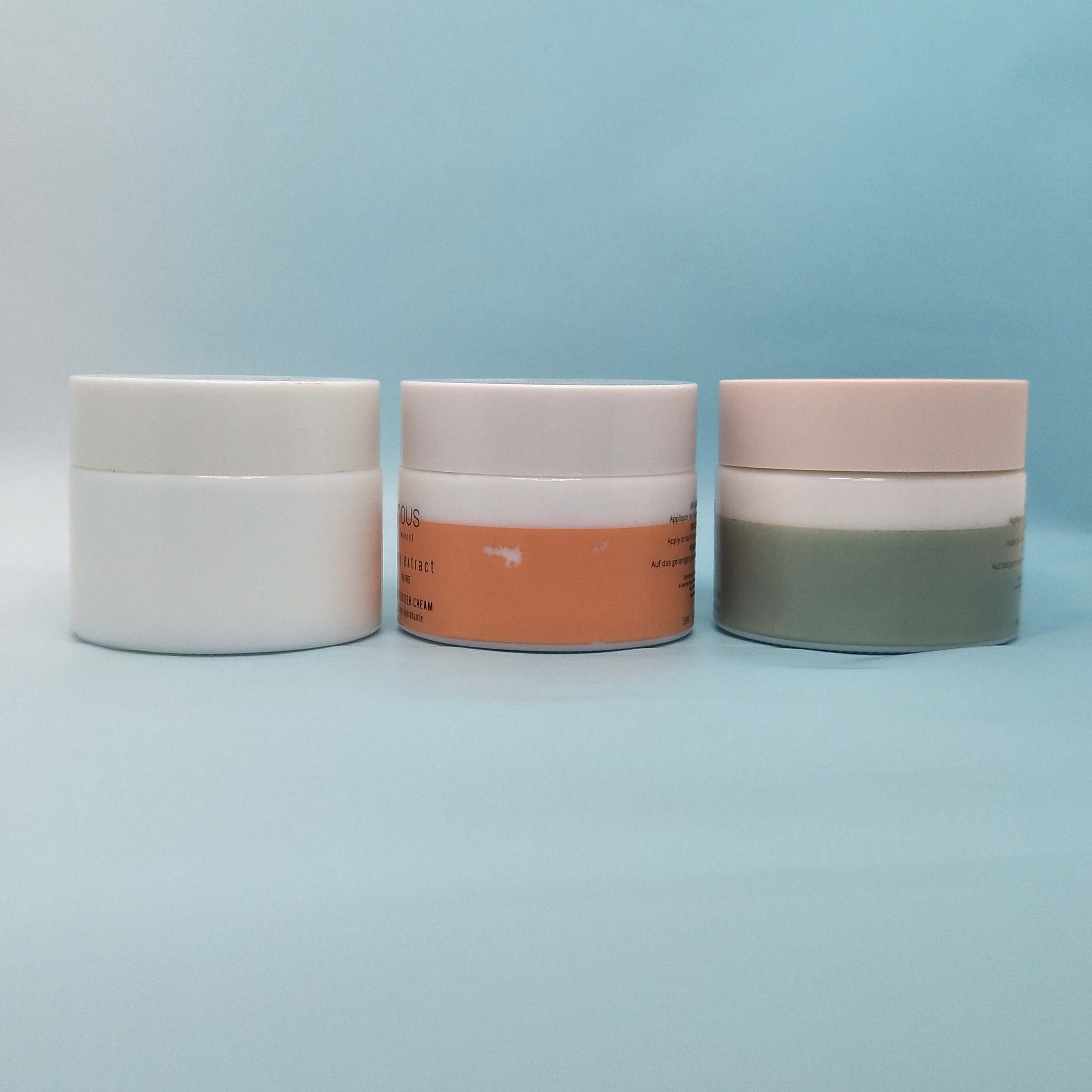 New Style Cosmetic Cream Jar White ceramic jar 60g