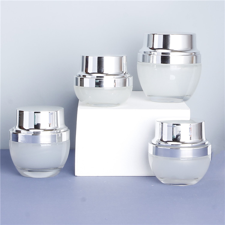New Style Cosmetic Packaging Lotion Bottle Set Glass Jar Container