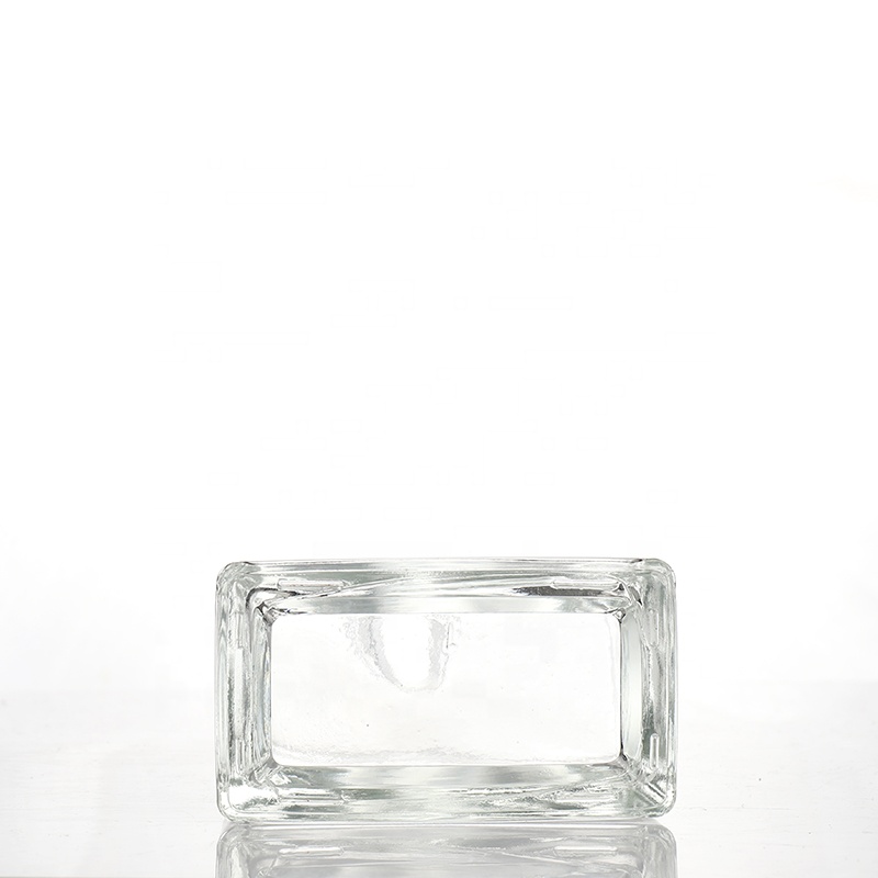 New Style Flat Square 500ml Large Capacity Aroma Reed Diffuser Glass Bottle With Glass Stopper