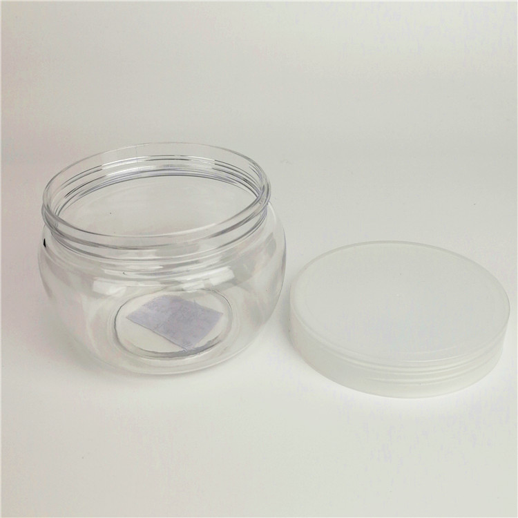 New Style PET Plastic Cream Cosmetic Jar 160g 200g Round Ball Shape Empty Transparent Clear Jar for Face Cream Packaging