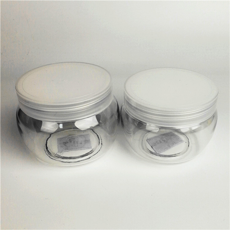 New Style PET Plastic Cream Cosmetic Jar 160g 200g Round Ball Shape Empty Transparent Clear Jar for Face Cream Packaging