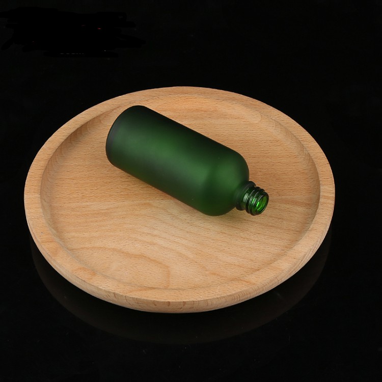 New Style frosted green essential oil bottle essential oil bottle roller bamboo bottles