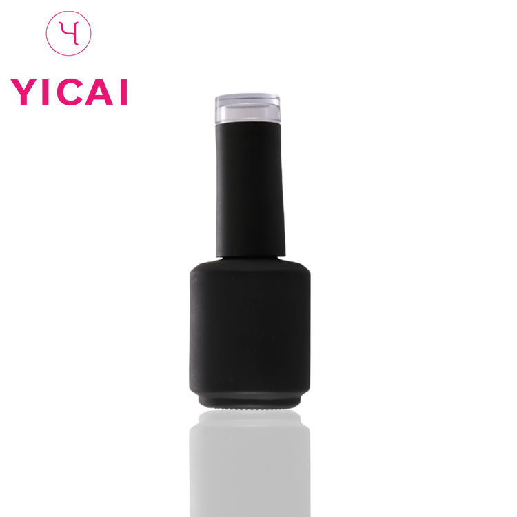 New Type 10ml Black Empty Uv Gel Cosmetic Glass Nail Polish Bottle