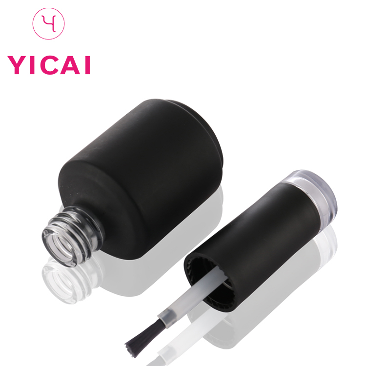 New Type 10ml Black Empty Uv Gel Cosmetic Glass Nail Polish Bottle