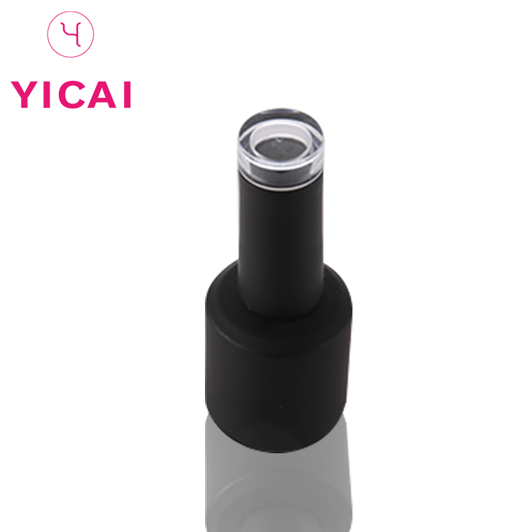 New Type 10ml Black Empty Uv Gel Cosmetic Glass Nail Polish Bottle