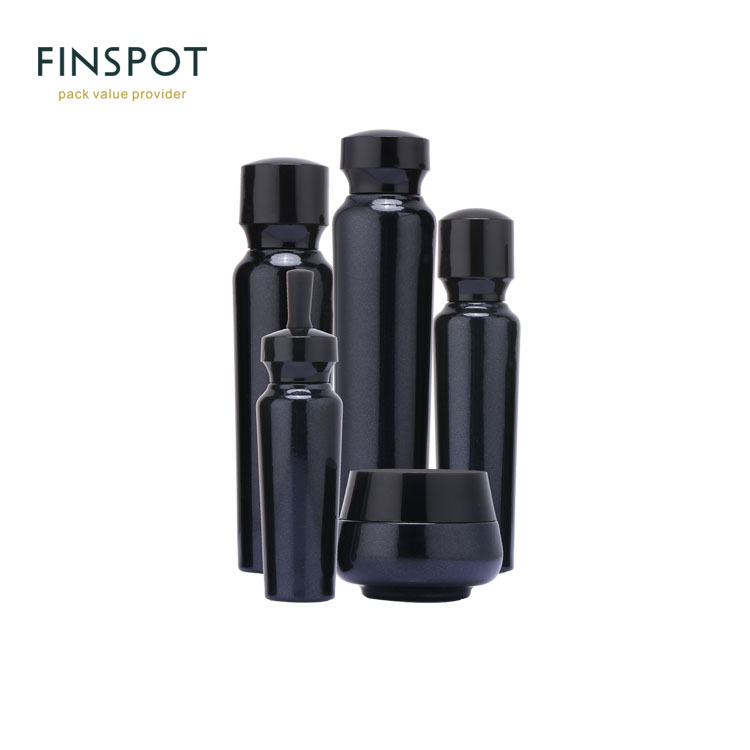 New White Frosted Bottle Glass Dropper Heavy Bottle 30ML Personal Care Packaging With Pump White Screw Cap 40ML 100ML