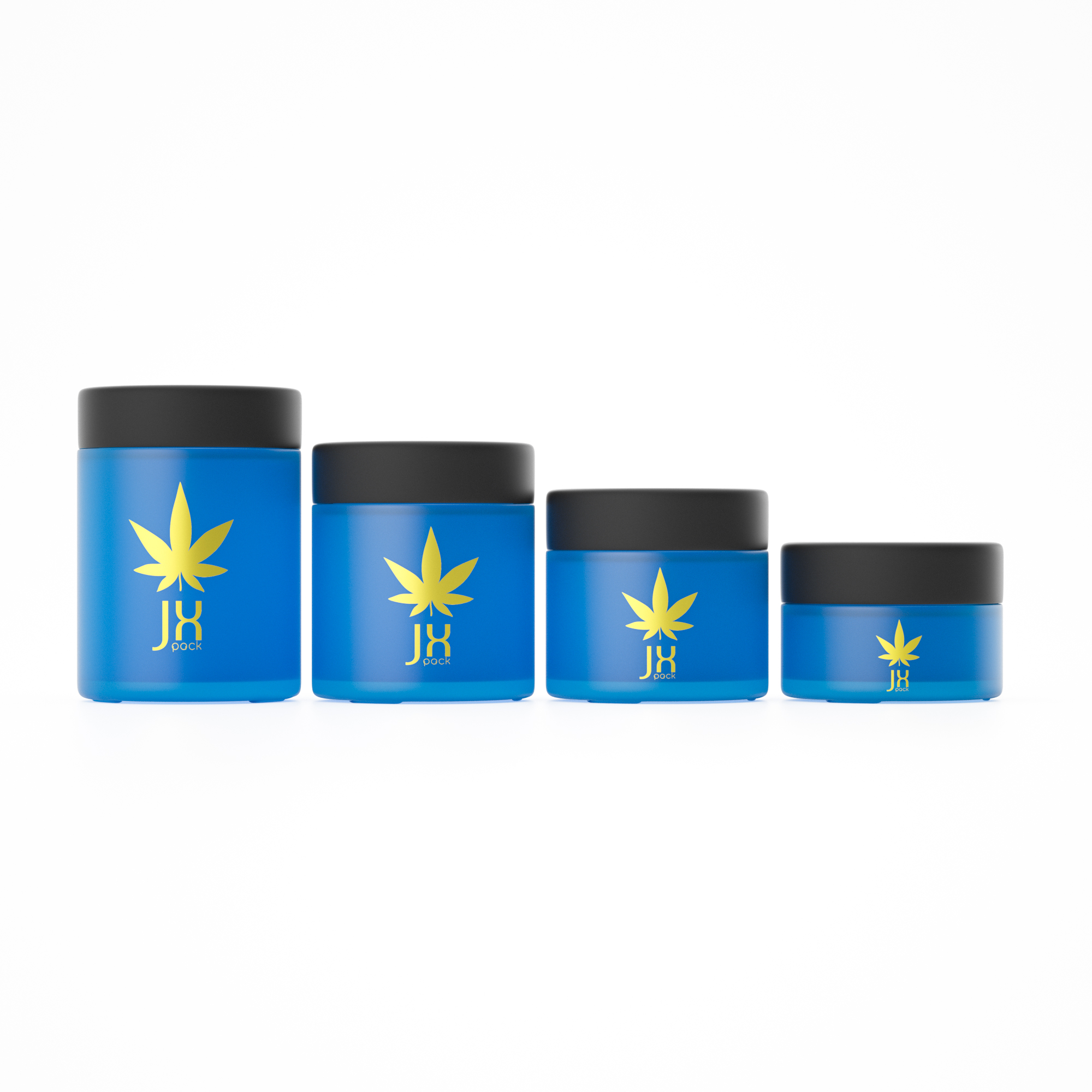 New arrival 1oz 2oz 3oz 4oz custom smell proof glass container cbd flower clear frosted wide mouth weed glass jar