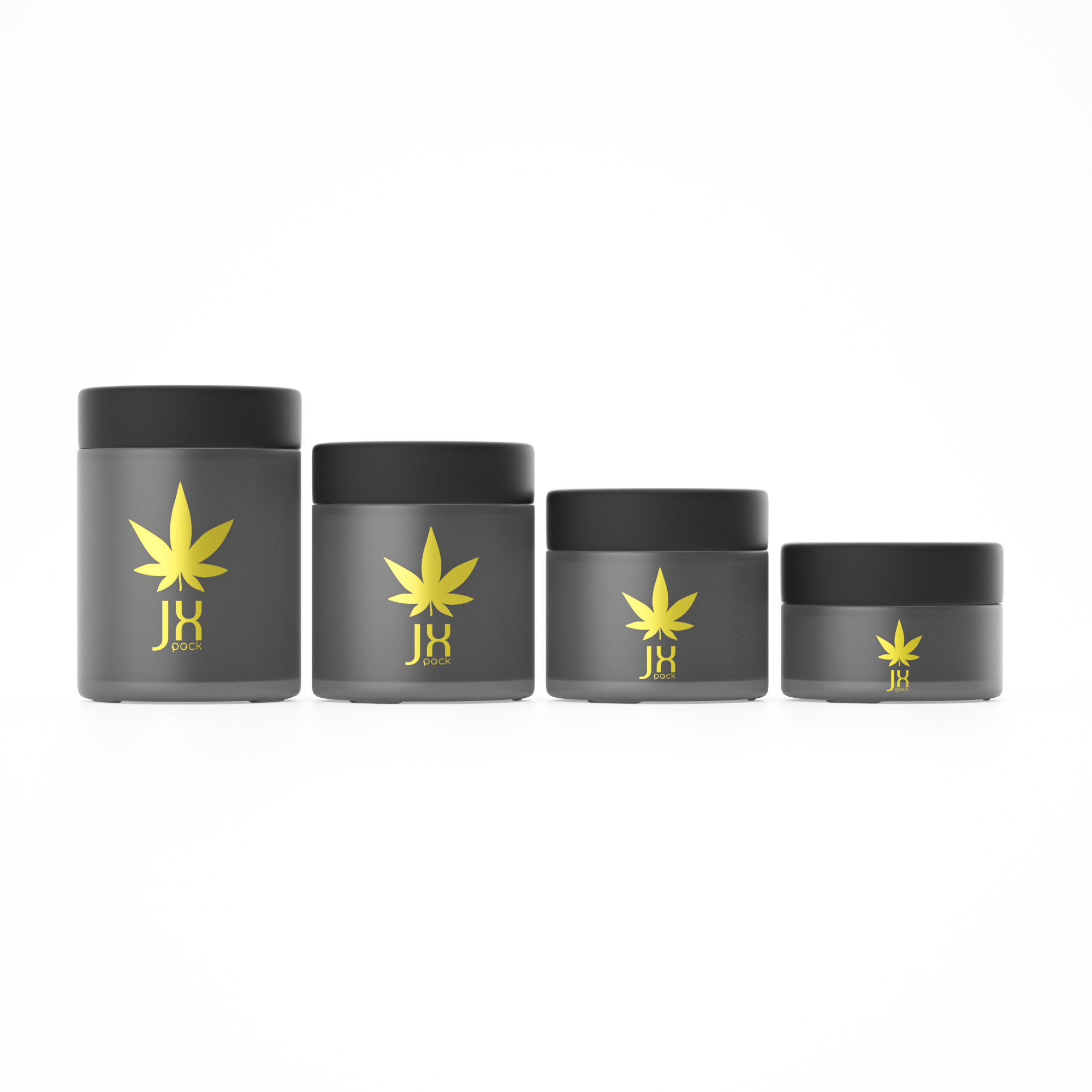 New arrival 1oz 2oz 3oz 4oz custom smell proof glass container cbd flower clear frosted wide mouth weed glass jar