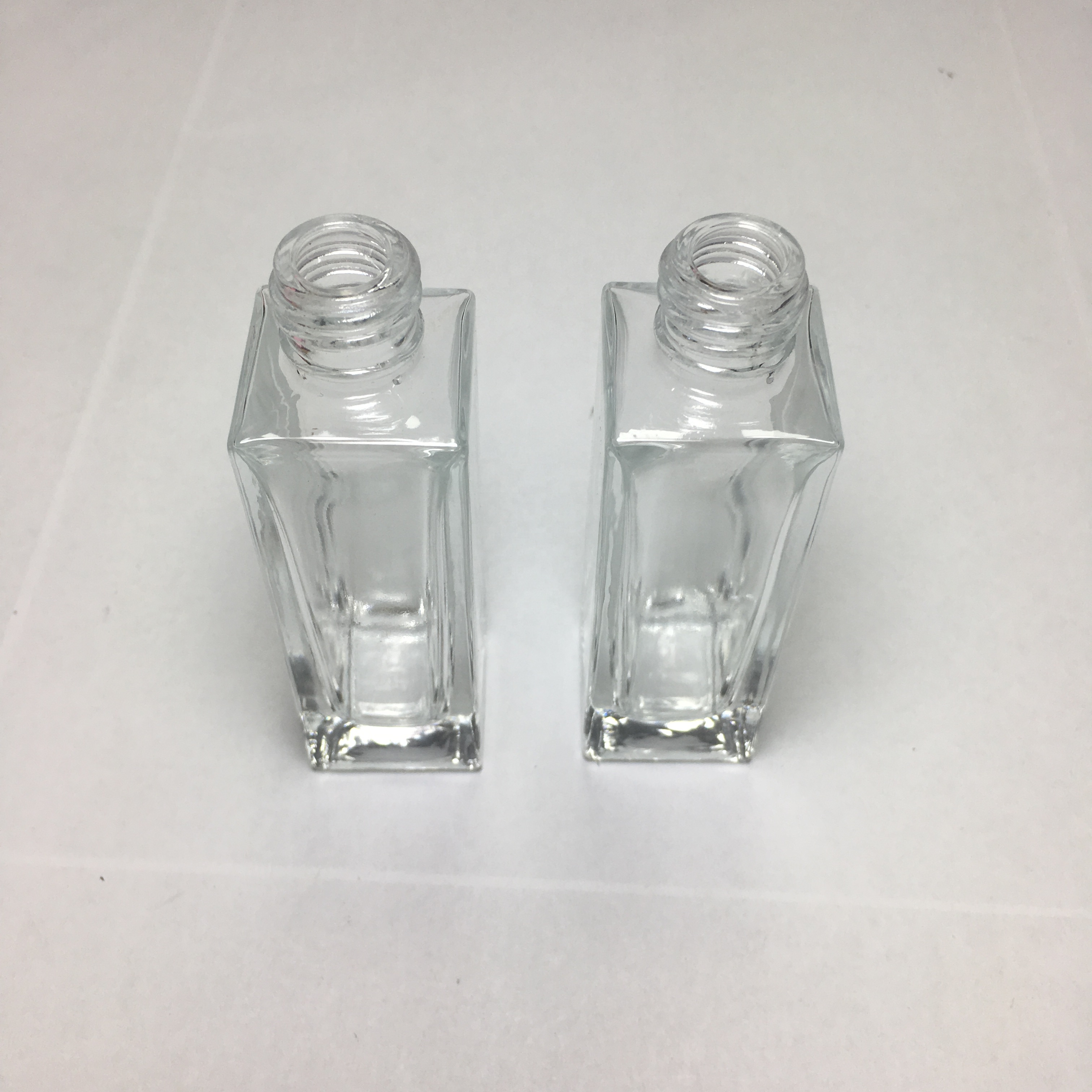 New arrival 1oz Transparent rectangular glass dropper bottles e liquid glass dropper bottles 1 oz rectangle shape