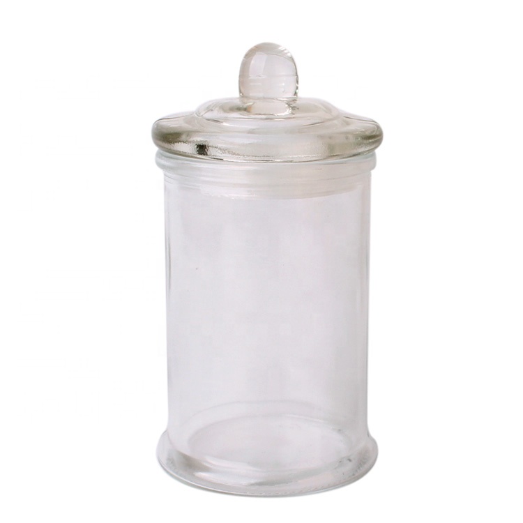 New arrival 300ml glass tea coffee storage bottle with glass lid