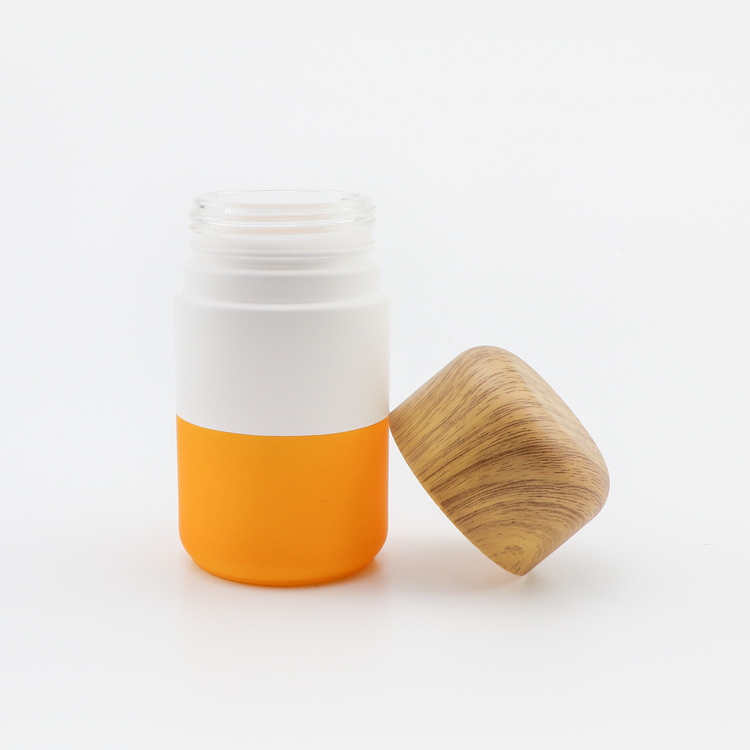 New arrival 5 50 70 110 150 220 ml round weed storage glass container hemp stash jar smell proof with childproof lid