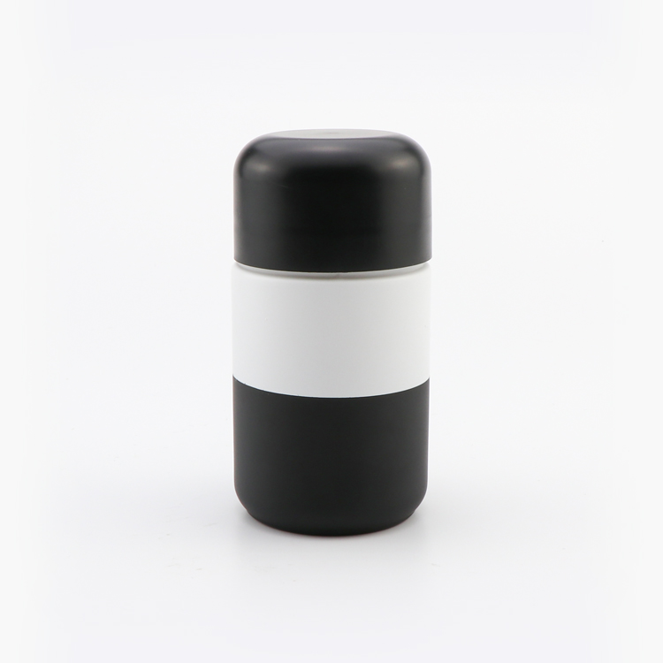 New arrival 5 50 70 110 150 220 ml round weed storage glass container hemp stash jar smell proof with childproof lid