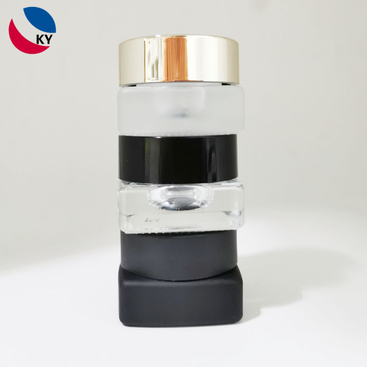 New arrival 5gr square glass lip balm jar cosmetics