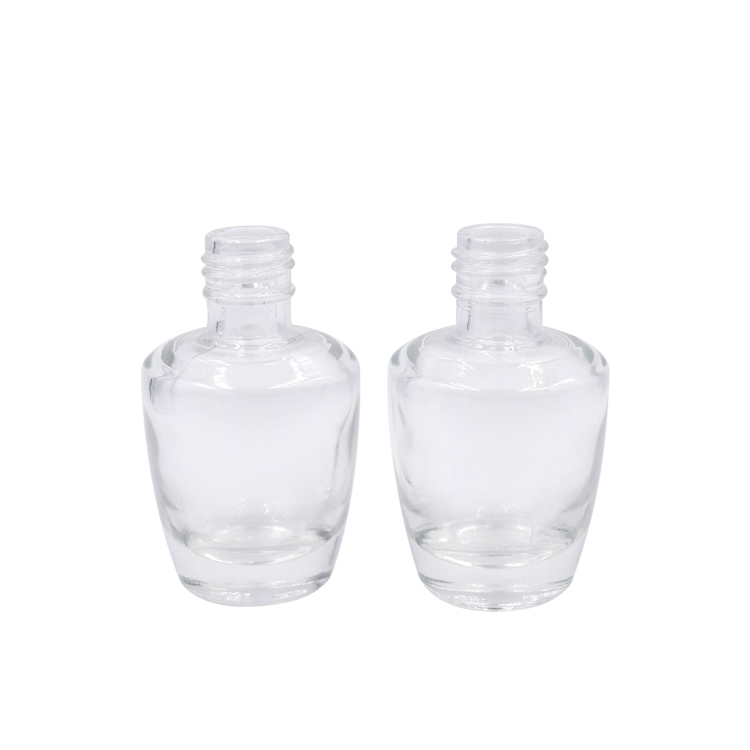 New arrival 5ml clear empty nail polish bottle with bamboo brush