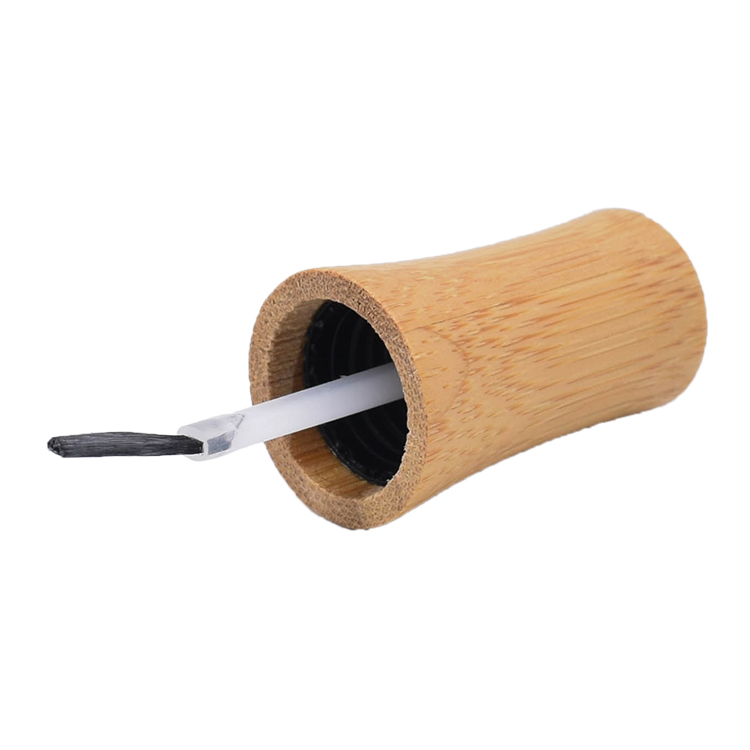 New arrival 5ml clear empty nail polish bottle with bamboo brush