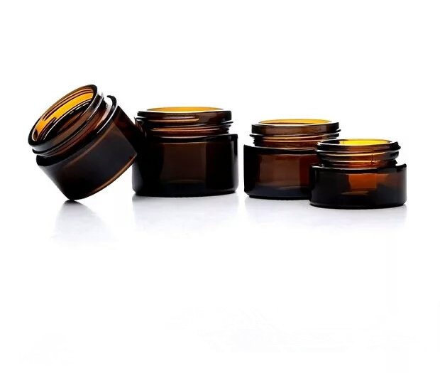 New arrival empty face cream container square 5g 10g 15g 30g 50g 100g glass cream cosmetic jar