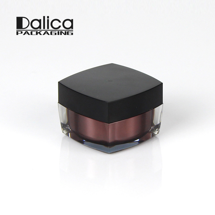 New arrival innovative square acrylic cosmetic 10ml 30 ml 50ml cream jar